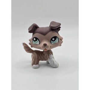 Littlest Pet Shop LPS #1330 Sticker Eye Collie Dog Hasbro Authentic- Dye Mark
